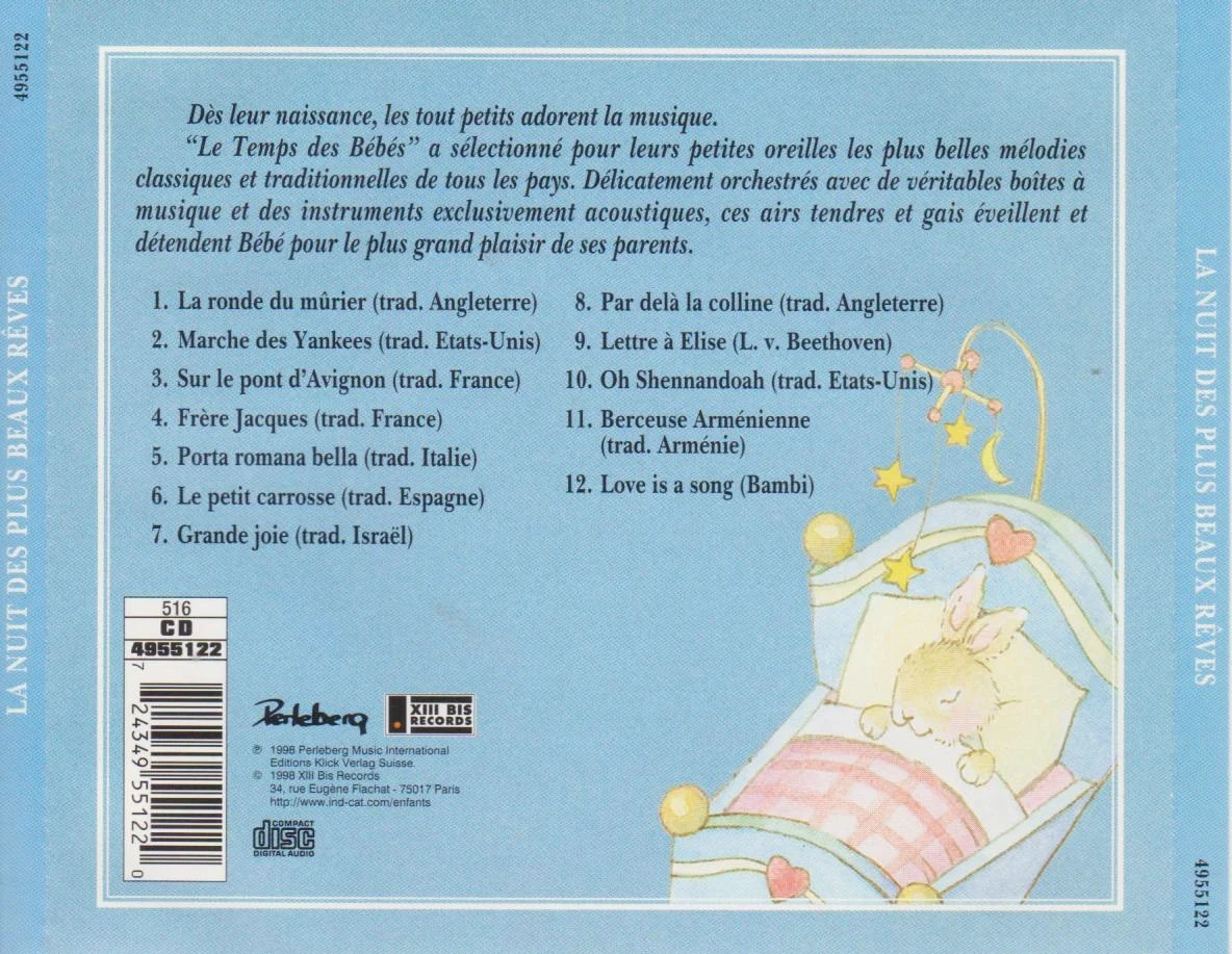 💿Rare en lot "Le Temps des Bébés" : La Nuit des Plus Beaux Rêves et Le Berceau Voyageur ! – photo 4